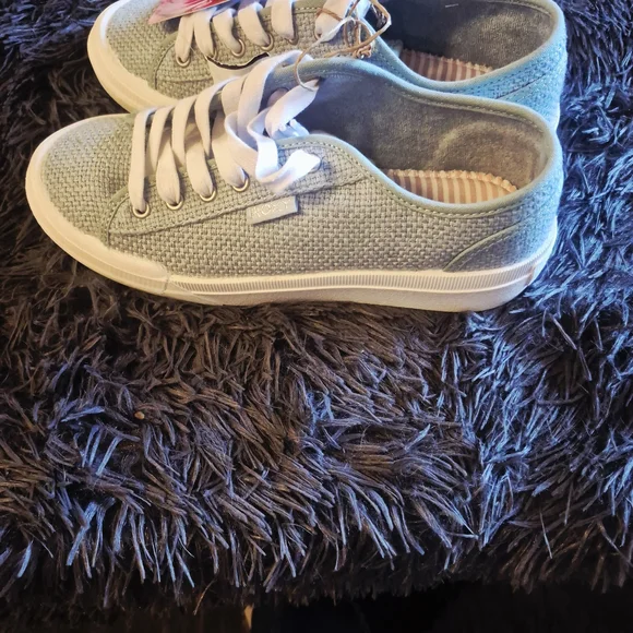 Roxy Marina Blue Sneakers Size 8.5 - Picture 3 of 11